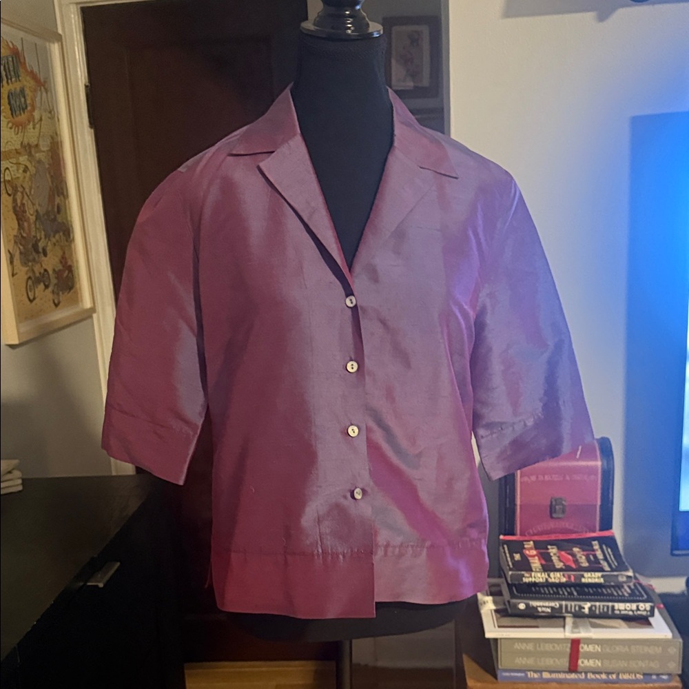 Country Road Shimmery Purple Blouse